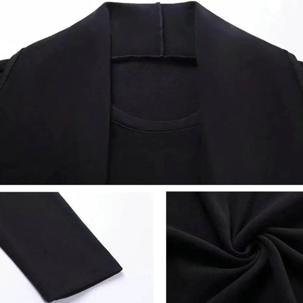 Men's Casual O-Neck Fake Two Piece Cardigan Coat