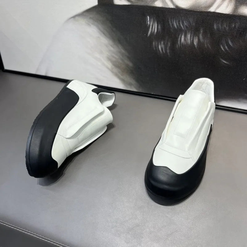 Sneakers Casual Mens Designer Cover Bottom Board Shoes Fashion Microfiber Leather Upper Increased Internal Flat Platform Shoes