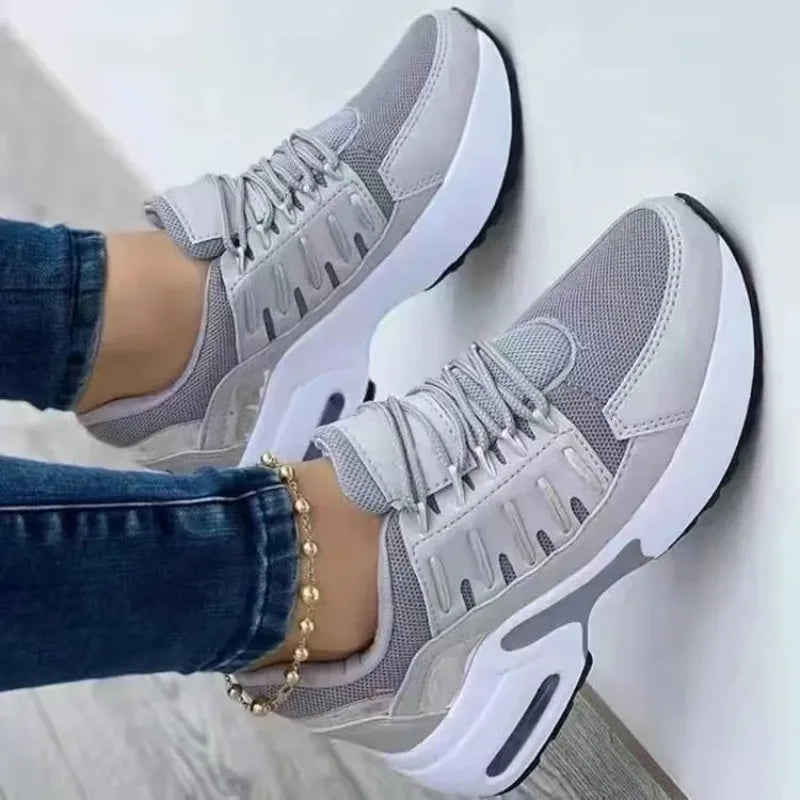 Women's Mesh Breathable Wedge Heel Sneakers