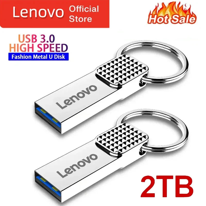 Lenovo USB 2TB OTG Metal USB 3.0 Pen Drive Key 1TB 512GB Type C High Speed Pendrive Mini Flash Drive Memory Stick Waterproof