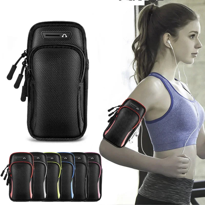 Universal Cell Phone Jogging Bag Sweatproof Sports Armband Phone Case On Hand For Outdoor Running For iPhone Xiaomi Huawei Redmi