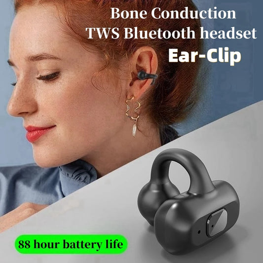 Ear-Clip Wireless Earphone Open 360° Panoramic Sound HIFI Heavy Bass DT3.0 Mic ENS Noise Reduction TWS Bluetooth 5.3 Headset