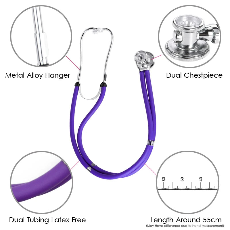 Manual Blood Pressure Monitor BP Cuff Manometer Upper Arm Medical Aneroid Sphygmomanometer & Dual Cardiology Stethoscope Pouch